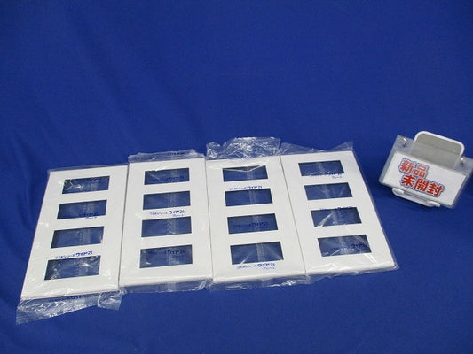 コンセントプレート4連用 12コ用(4枚入)(ホワイト)(新品未開封) WTF8012