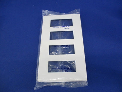 コンセントプレート4連用 12コ用(4枚入)(ホワイト)(新品未開封) WTF8012