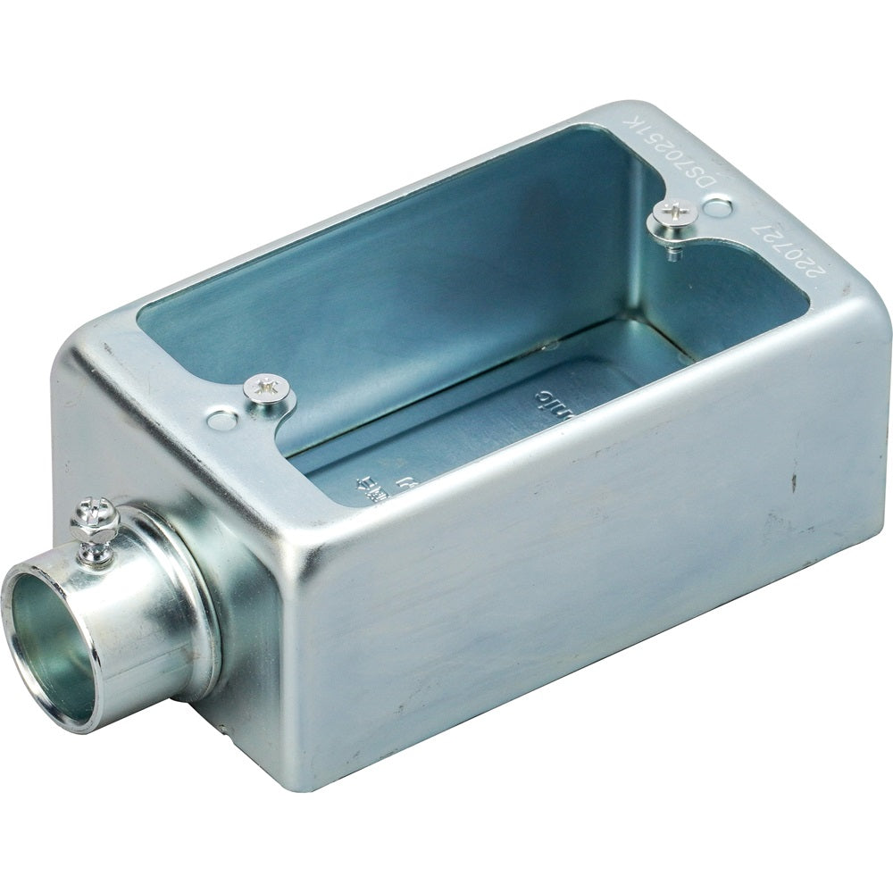 ねじなし露出スイッチボックス 1個用1方出 15個入 DS70251K-15