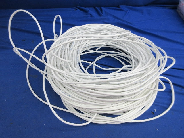 スーパーコイル0.5mm×4P(Cat.5e)(129m)(白)(絡まっている部分有) EM-TPCC5