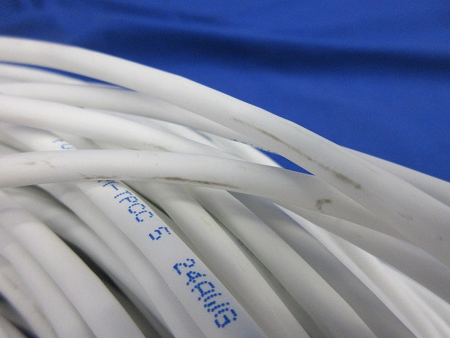 スーパーコイル0.5mm×4P(Cat.5e)(129m)(白)(絡まっている部分有) EM-TPCC5