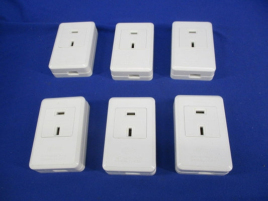 露出コンセント 20A250V(6個入)National WKS144