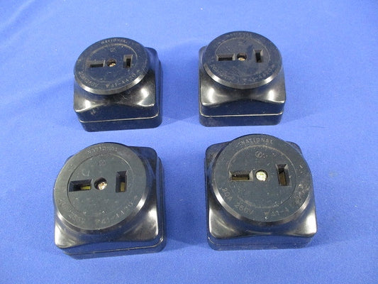 2P20A角型コンセント(4個入)(傷・汚れ有)National WK1220