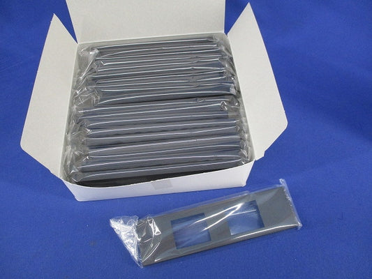 プレート 家具・機器用 2個口 ソフトブラック(20個入) NKPN-2UP