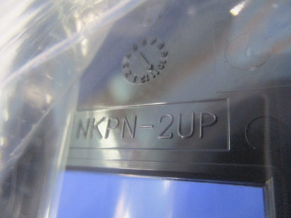 プレート 家具・機器用 2個口 ソフトブラック(20個入) NKPN-2UP