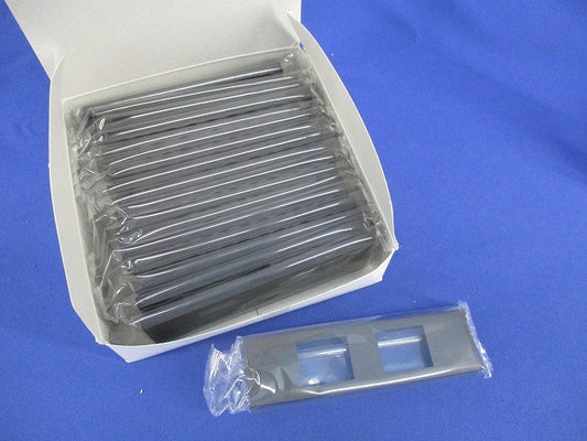 プレート 家具・機器用 2個口 ソフトブラック(18個入) NKPN-2UP
