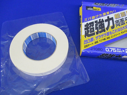 超強力両面テープ 粗面用 薄手タイプ J1080