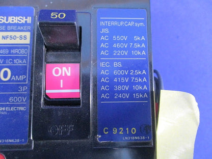 ノーヒューズブレーカ3P50A(ジャンク品) NF50-SS