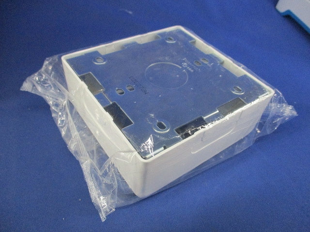 メタルモール2コ用スイッチボックス深型(10個入)(袋に破れ有) DZB272W