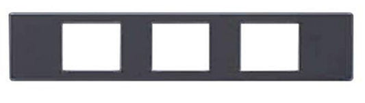家具・機器用プレート(什器用) 3口 ソリッドグレー NKPN-3UP-SG
