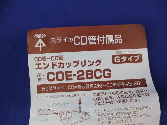 エンドカップリング(10個入)キズ・汚れ有 CDE-28CG