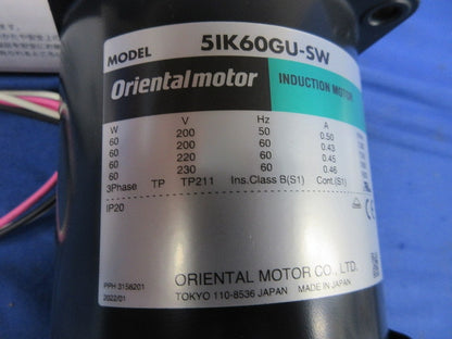インダクションモーター 51K60GU-SW