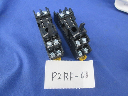 ミニパワーリレーソケットセット(2セット入)(キズ・汚れ有) G2R-2-SN+P2RF-08
