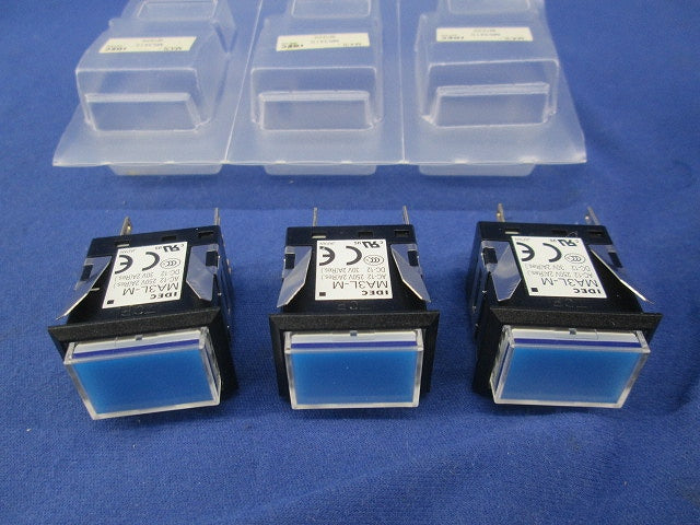 MAシリーズ 長角形照光押ボタンスイッチ(3個入) MA3L-M