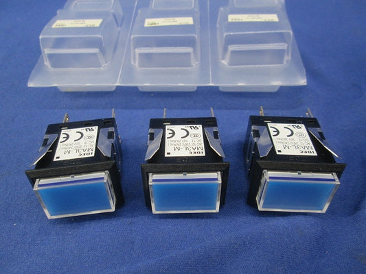 MAシリーズ 長角形照光押ボタンスイッチ(3個入) MA3L-M