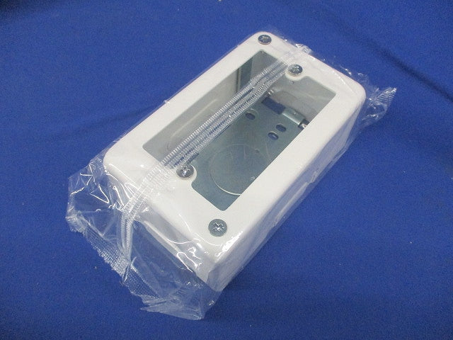 メタルモール 1コ用スイッチボックス 深型 A型･B型共用 ホワイト DZB271KW