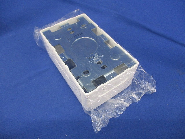 メタルモール 1コ用スイッチボックス 深型 A型･B型共用 ホワイト DZB271KW