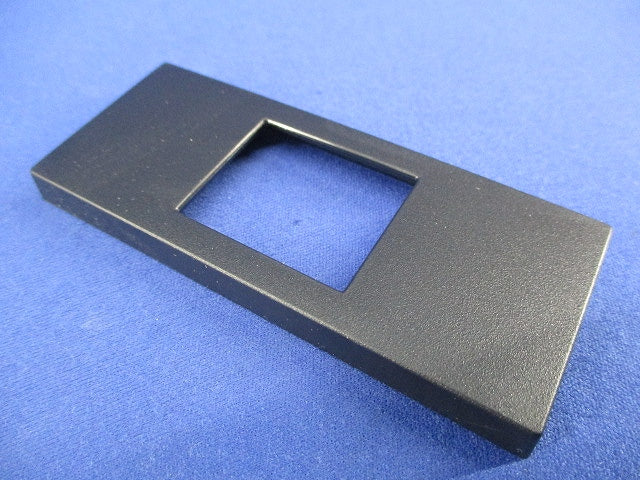 Sプレート(1個用・マット仕上げ)(12個入)(ブラック) WCF8501