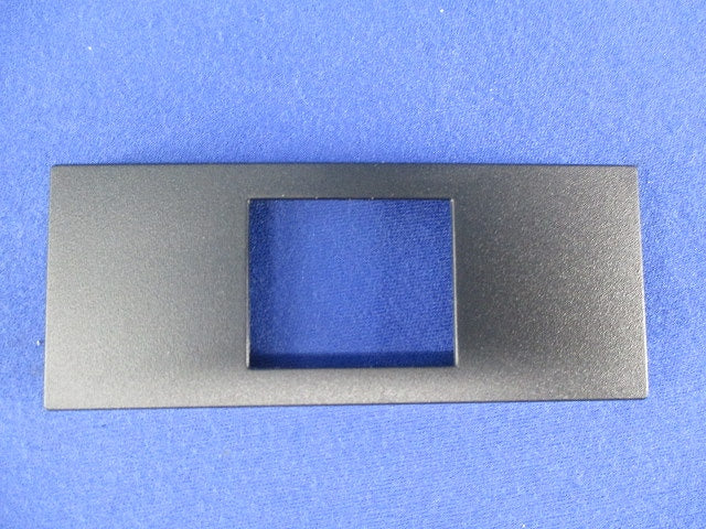 Sプレート(1個用・マット仕上げ)(12個入)(ブラック) WCF8501