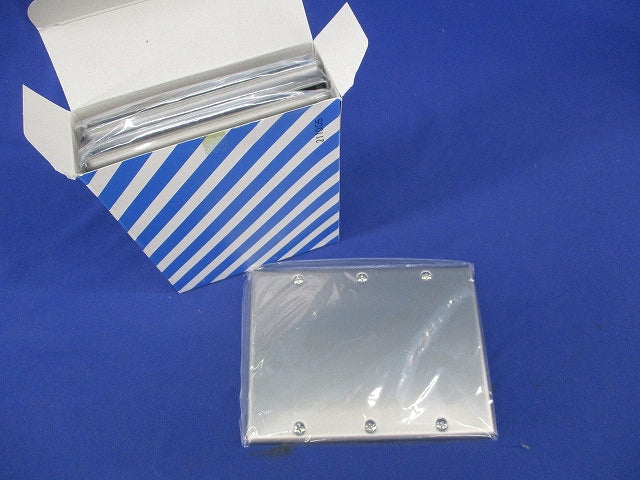 新金属カバープレート3連(取付枠付)(5枚入) WN7593