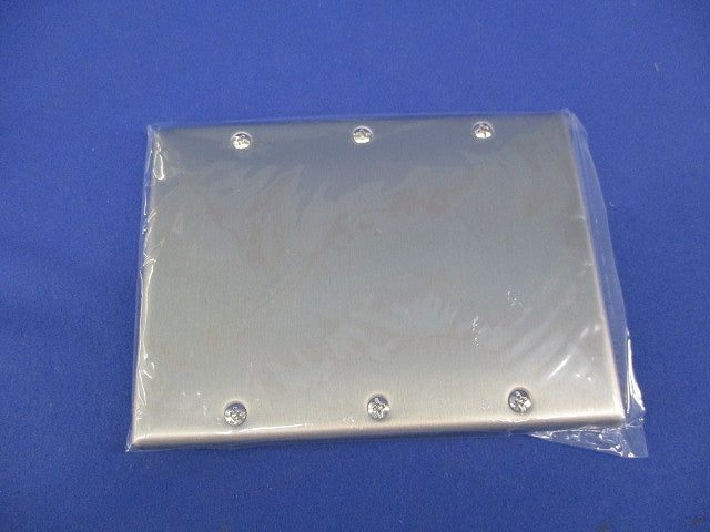 新金属カバープレート3連(取付枠付)(5枚入) WN7593