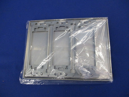 新金属カバープレート3連(取付枠付)(5枚入) WN7593