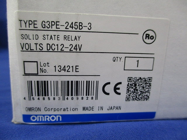 三相ヒータ用ソリッドステート・リレー(SSR) G3PE-245B-3