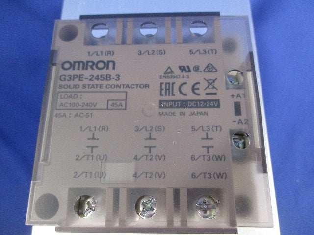 三相ヒータ用ソリッドステート・リレー(SSR) G3PE-245B-3