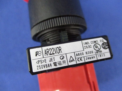 非常停止用押しボタンスイッチ(φ22シリーズ)(リターン)(赤) AR22V0R-01R