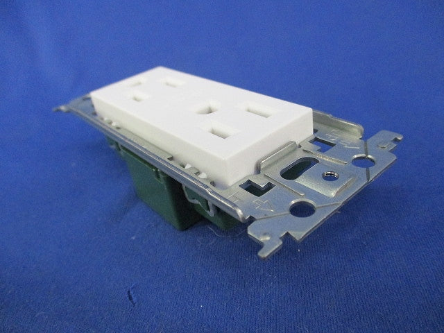 埋込接地ダブルコンセント(マットホワイト) WTL13123MW