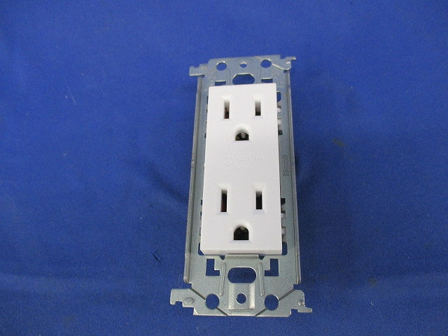 埋込接地ダブルコンセント(マットホワイト) WTL13123MW