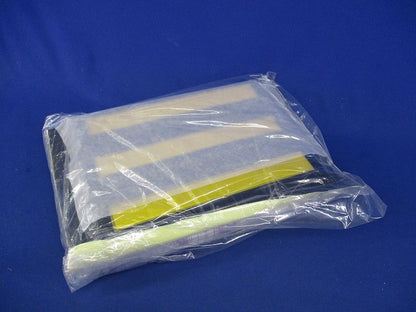 ストライプ反射クッション 黄／黒(反射)(新品未開封) 866-40