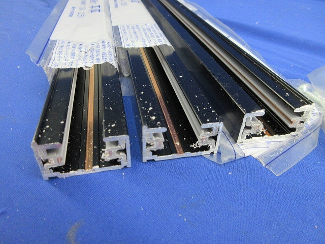 接地極付ライティングレール(切断品約1m×3本入)(黒) DR0214EN(K)
