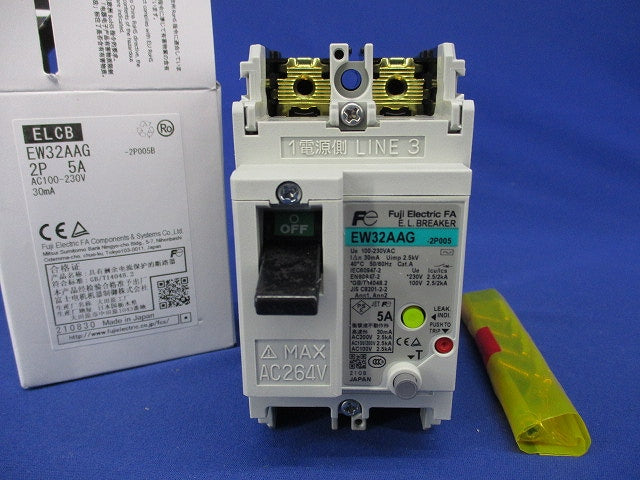 一般配線用漏電遮断器2P5A EW32AAG-2P005