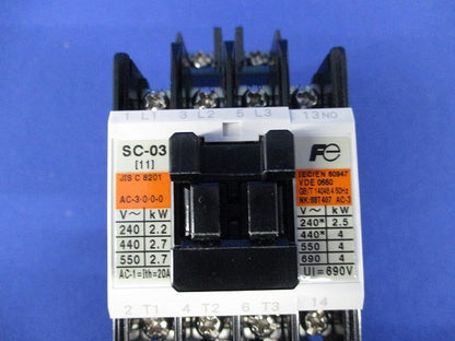 電磁開閉器100V SW-03