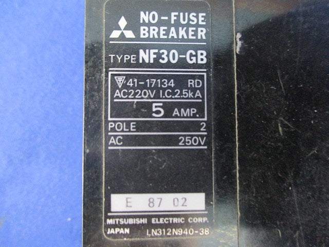 ノーヒューズ遮断器(ジャンク品) NF30-GB