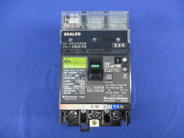 漏電ブレーカ 3P3E100A GE103CA