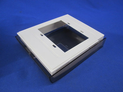 プロテクトカバー 屋内用スリム  二連用プレート用(ミルキーホワイト) WBKS-2