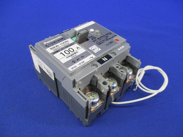 サーキットブレーカ3P2E100A(単3中性線欠相保護付)(ジャンク品) BBW-100N