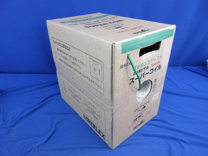 スーパーコイル0.5mm×4P(Cat.5e)(164m)(緑) EM-TPCC5