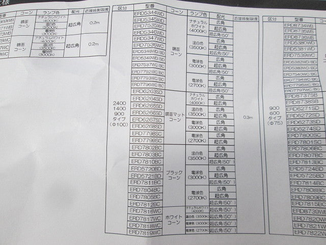 LEDベースダウンライト φ100 ERD7817WC