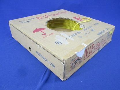 600Vビニル絶縁電線300m(黄) IVLF1.25mm2