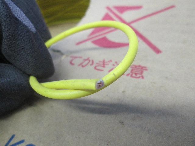 600Vビニル絶縁電線300m(黄) IVLF1.25mm2