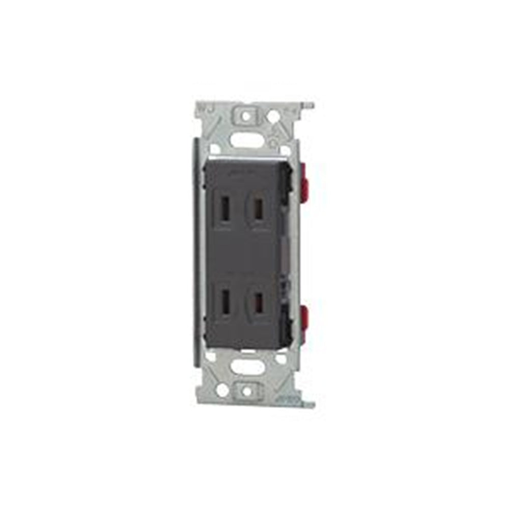 埋込ダブルコンセント金属枠 ソフトブラック 10個入 JEC-BN-55-SB-10