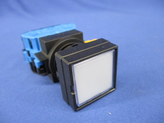 照光押ボタンスイッチ HWシリーズ φ22 角平/オルタネイト形 ピュアホワイト HW2L-A120Q4PW