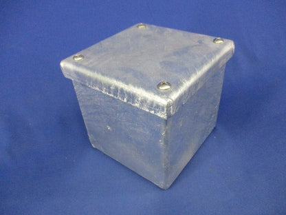 プルボックス(亜鉛メッキ)被せ蓋 100×100×100
