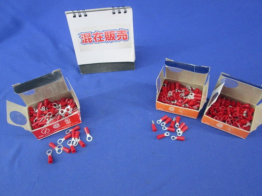 絶縁被覆付圧着端子 混在250個以上 赤 TMEV1.25-5他