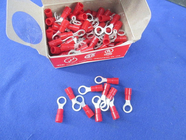 絶縁被覆付圧着端子 混在250個以上 赤 TMEV1.25-5他