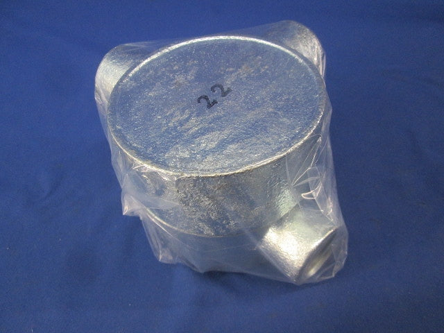 アウトレットボックス(丸型2方出)2個入(亜鉛) 22