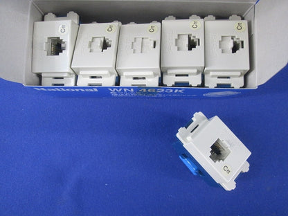 埋込C付テレホンモジュラジャック(6極2心)(6個入)(National WN4623K